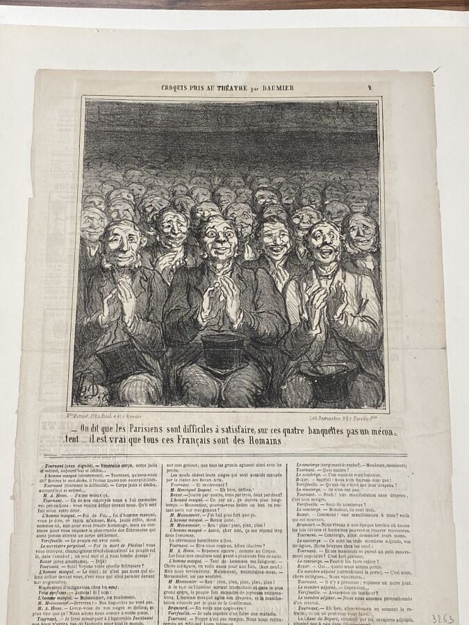 HONORÉ DAUMIER (1808-1879) - Ensemble de 9 planches dont : - Visite matinale d'…