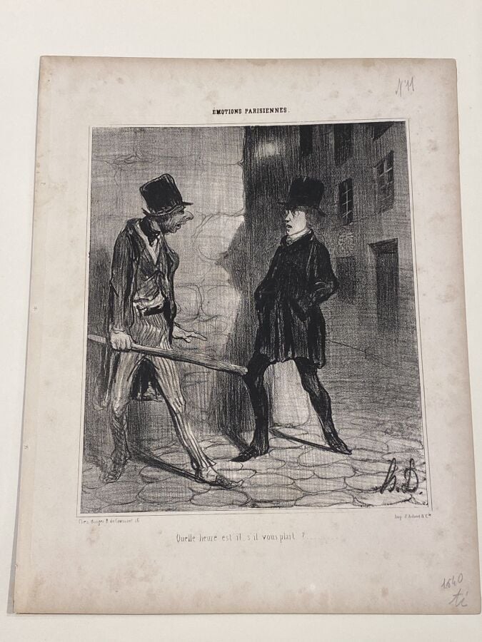 HONORÉ DAUMIER (1808-1879) - Ensemble de 9 planches dont : - Visite matinale d'…