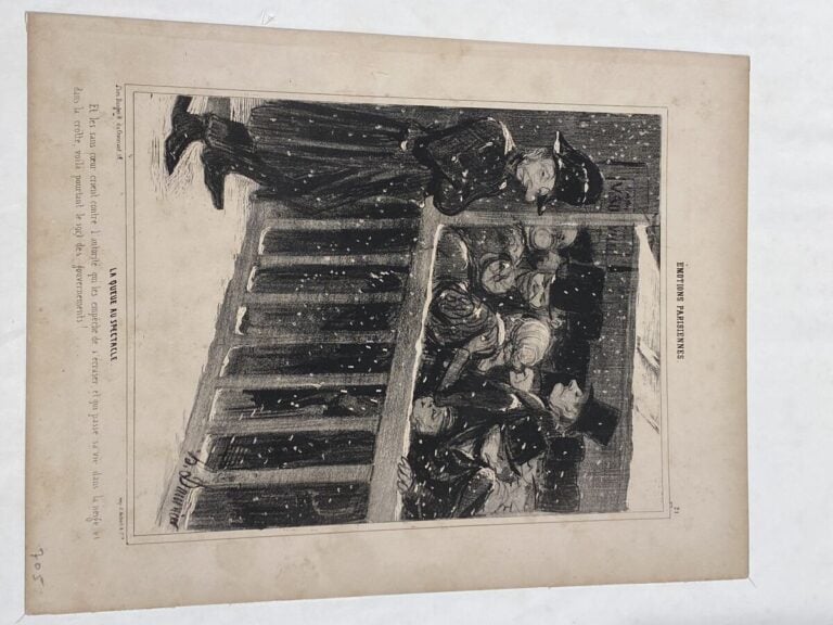 HONORÉ DAUMIER (1808-1879) - Ensemble de 9 planches dont : - Visite matinale d'…