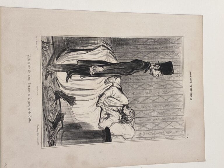 HONORÉ DAUMIER (1808-1879) - Ensemble de 9 planches dont : - Visite matinale d'…