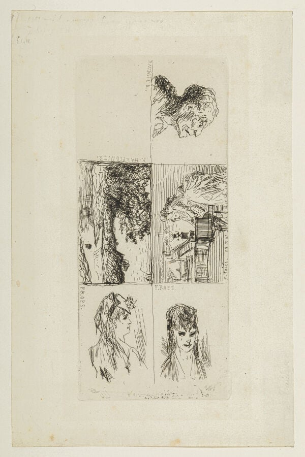 HONORÉ DAUMIER (1808-1879) - FELICIEN ROPS (1833-1898 ) - HENRI HARPIGNIES (181…