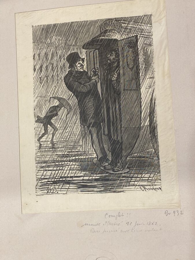 Honoré DAUMIER (1808-1879) (par et d'après) - Ensemble de 6 planches dont : - U…
