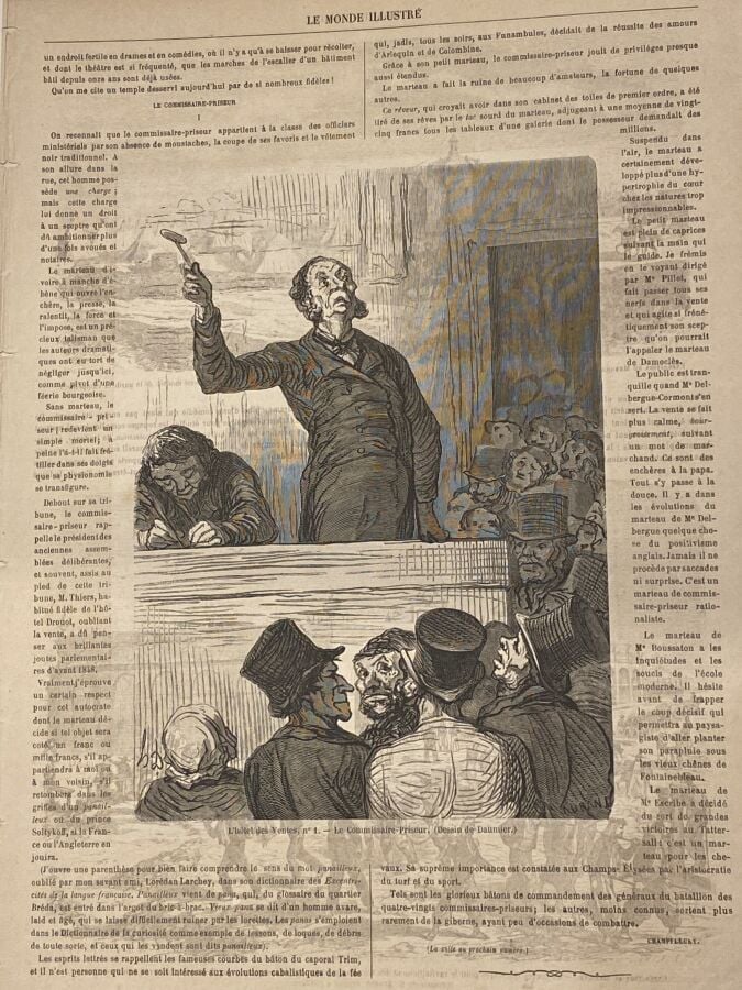 Honoré DAUMIER (1808-1879) (par et d'après) - Ensemble de 6 planches dont : - U…