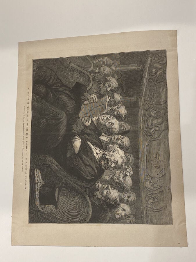 Honoré DAUMIER (1808-1879) (par et d'après) - Ensemble de 6 planches dont : - U…