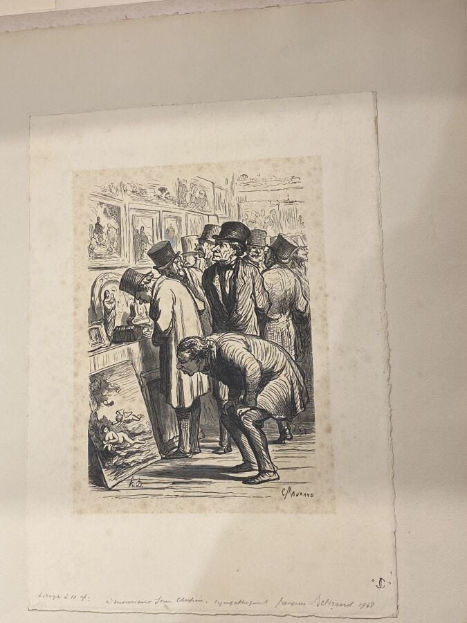 Honoré DAUMIER (1808-1879) (par et d'après) - Ensemble de 6 planches dont : - U…