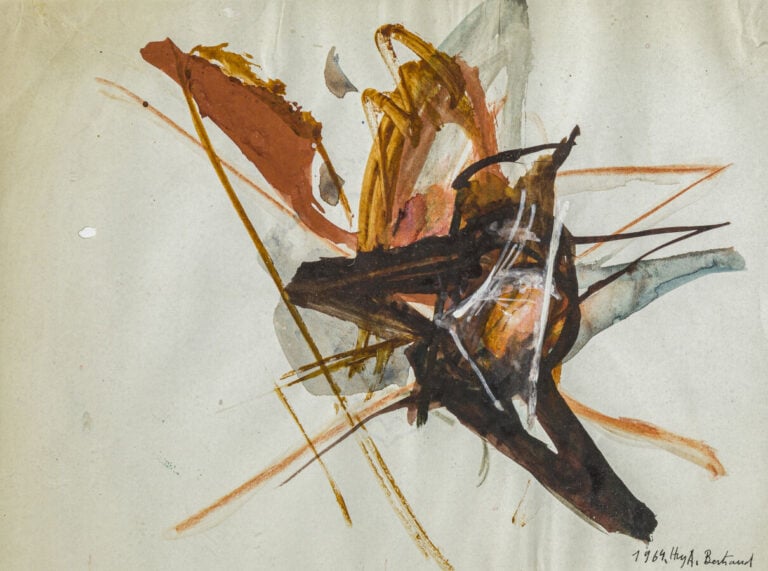 Huguette ARTHUR-BERTRAND (1922-2005) (03281) - Composition, 1964, - Goauche sue…