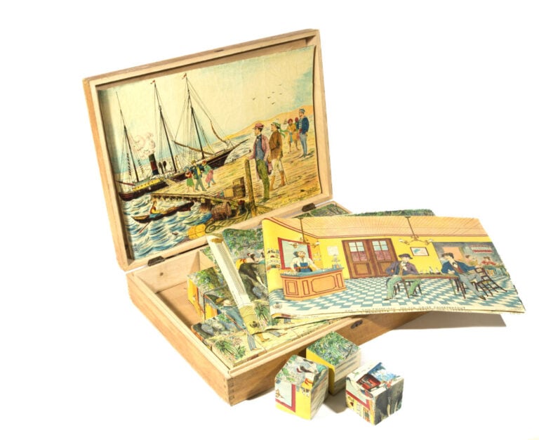 Jeu de cubes / Théâtre-Cubes. Le Tour du Monde en 80 jours. Paris, Chevallier,…