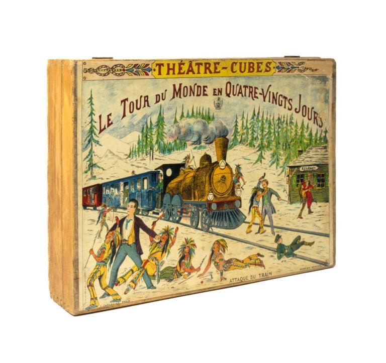 Jeu de cubes / Théâtre-Cubes. Le Tour du Monde en 80 jours. Paris, Chevallier,…
