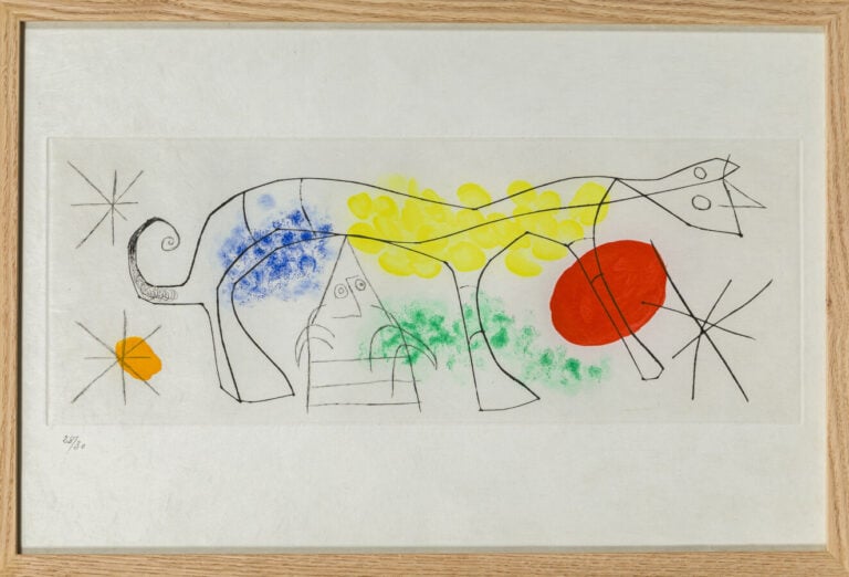 Joan MIRO (1893-1983) (01151) - Erik Satie III, 1969, ( Dupin 525) - Pointe sèc…