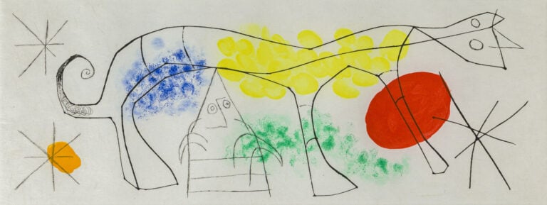 Joan MIRO (1893-1983) (01151) - Erik Satie III, 1969, ( Dupin 525) - Pointe sèc…