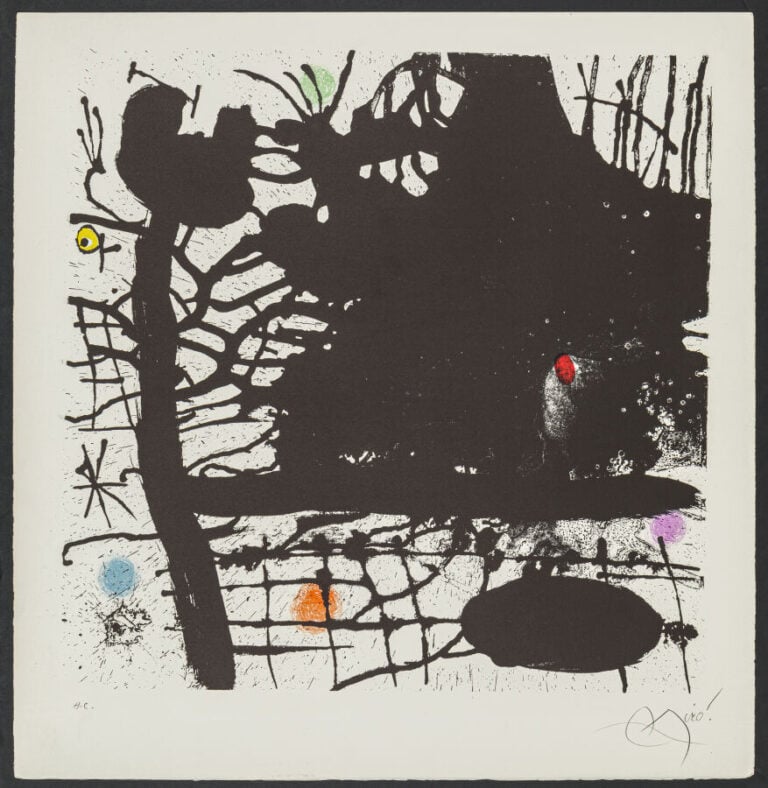 Joan MIRO (1893-1983) - La nuit Tentaculaire, 1969 - Lithographie en couleurs s…
