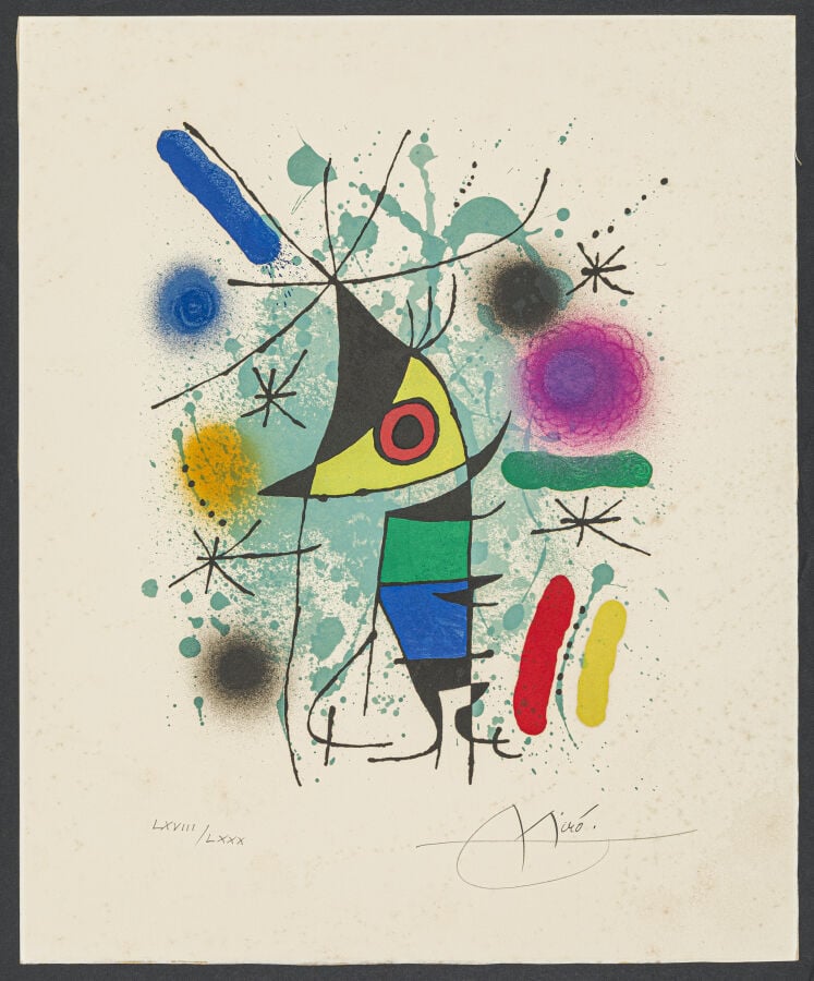 Joan MIRO (1893-1983) - Miró Lithographe 1, planche 14 , 1972 - Lithographie en…