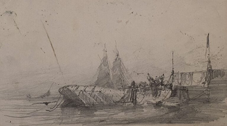 Joseph Alexandre GUICHARD (c. 1830-1877) - Ensemble de 6 oeuvres sur papier: -…
