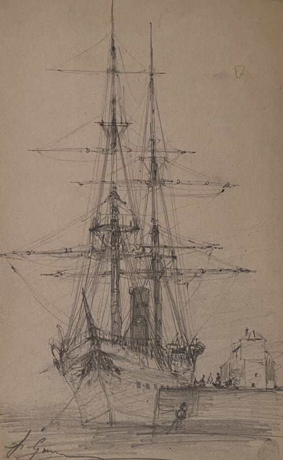 Joseph Alexandre GUICHARD (c. 1830-1877) - Ensemble de 6 oeuvres sur papier: -…