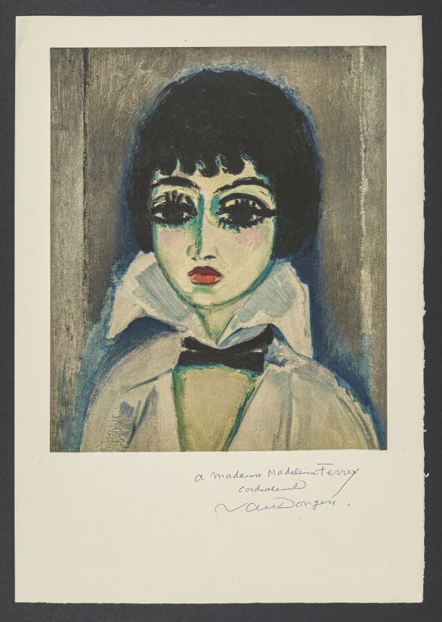 Kees VAN DONGEN (1877-1968) d'après - Portrait de Marcelle Léoni, circa 1959 -…