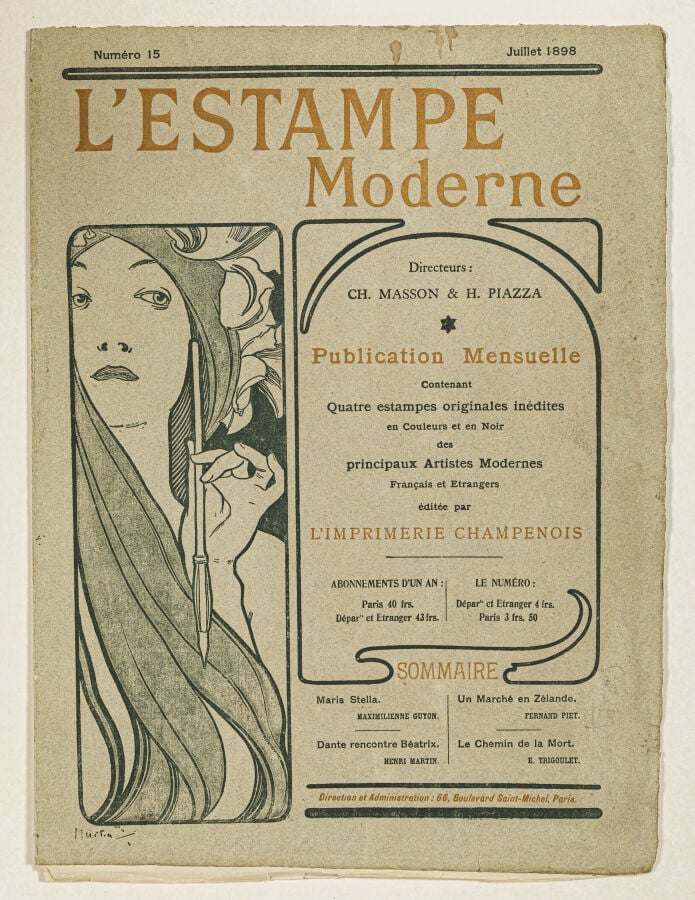 L' ESTAMPE MODERNE - Ensemble de 51 lithographies originales en couleurs sur pa…
