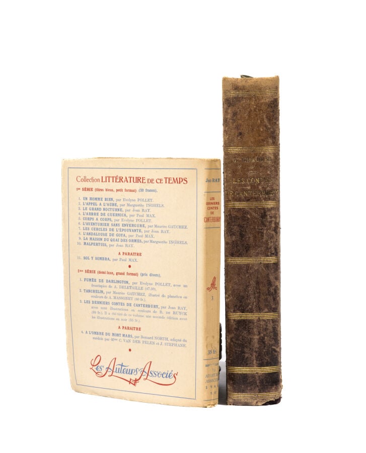 Les Contes de Canterbury par Geoffroy Chaucer. Paris, Félix Alcan, 1908. + Les…