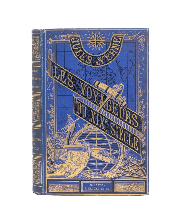 Les Voyageurs du XIXème siècle par Jules Verne. Illustrations de L. Benett et P…