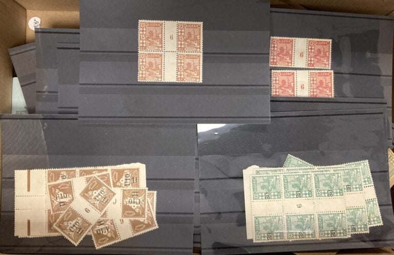 Lot d'Algérie dont millésimes et coins datés divers états