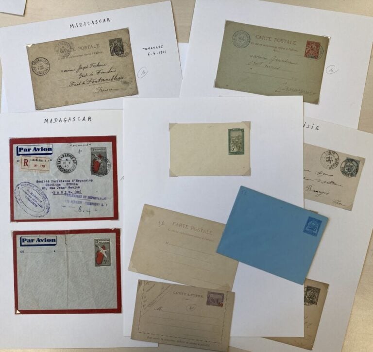 Lot de lettres des Colonies Françaises et du Levant