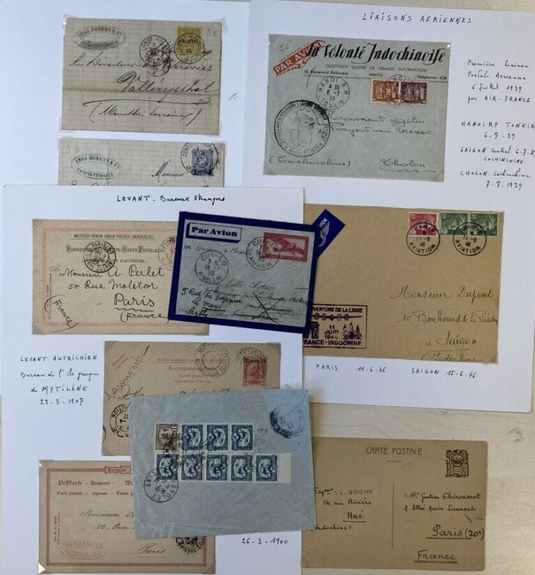 Lot de lettres des Colonies Françaises et du Levant