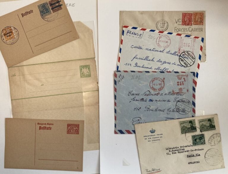 Lot de lettres et entiers postaux pays divers en 2 boîtes