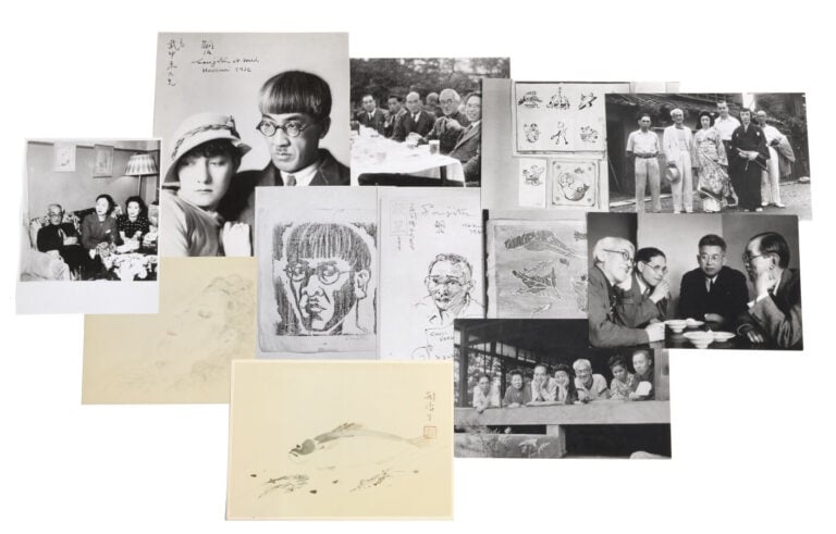 Lot de photos du peintre FOUJITA