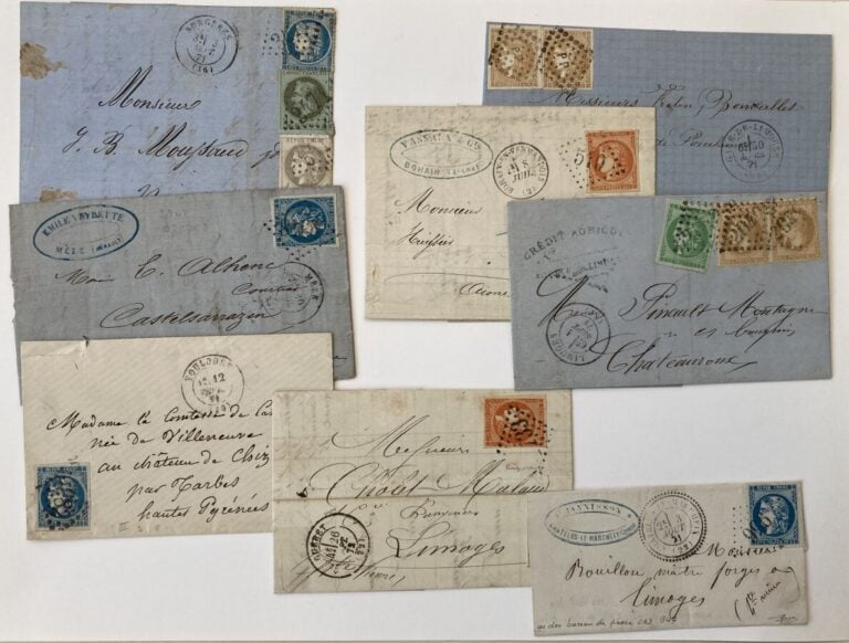 Lot lettres émission de Bordeaux