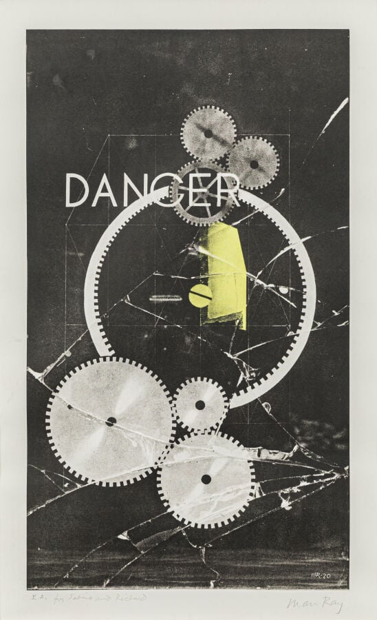 MAN RAY (1890-1976) - Danger/Dancer - Lithographie en couleur sur vélin, signée…