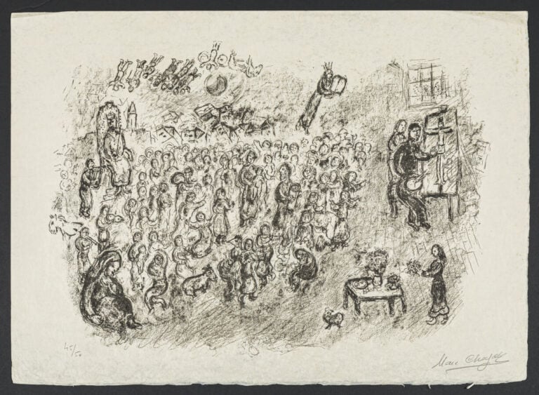 Marc CHAGALL (1887-1985) - Le monde de la Bible, 1975 - Lithographie sur japon…
