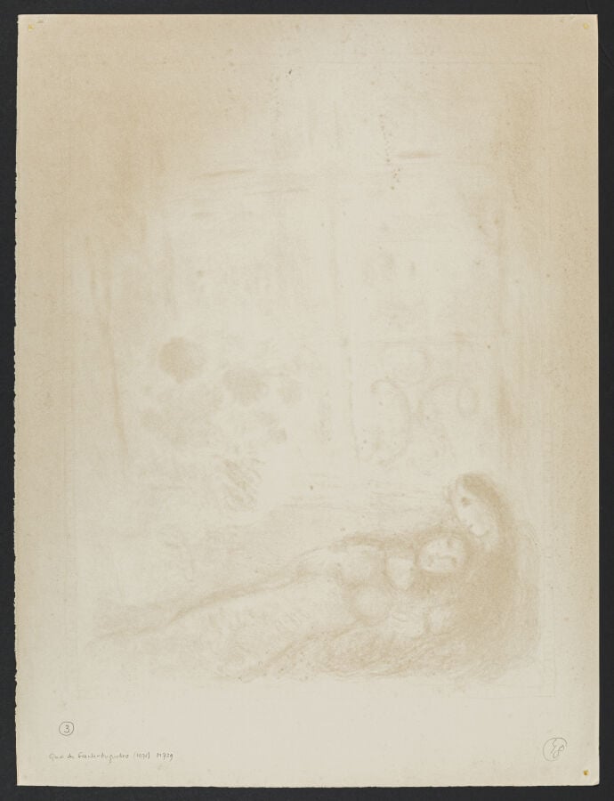Marc CHAGALL (1887-1985) - Quai des Célestins, 1975 - Lithographie en couleurs…