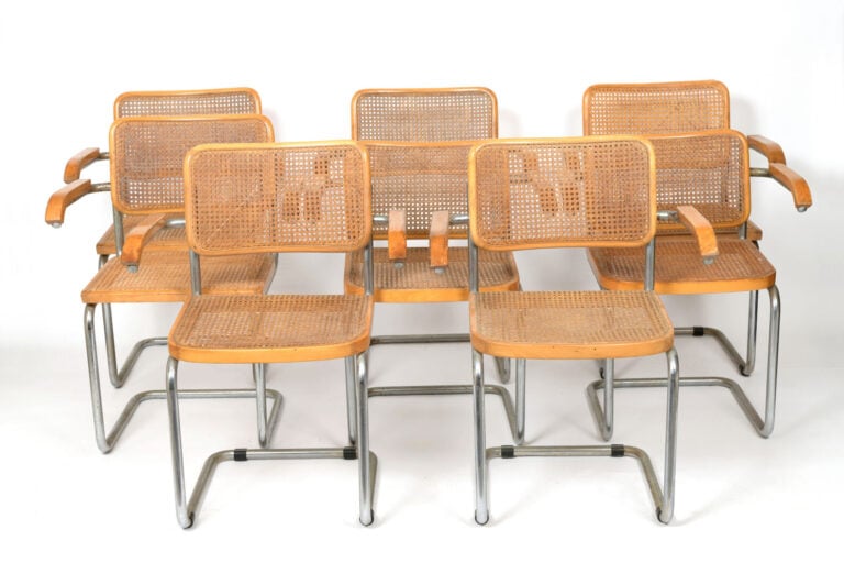 Marcel BREUER (1902-1981) édité par CESCA - Ensemble comprenant six fauteuils e…