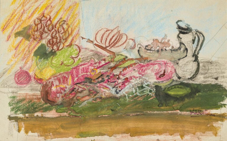 Michel KIKOINE (1892-1968) (01151) - Etude de nature morte - Gouache et pastel…