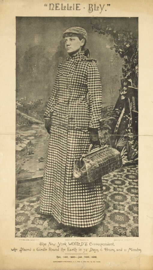 Nellie Bly. The New York World's correspondent who placed a girdle round the Ea…