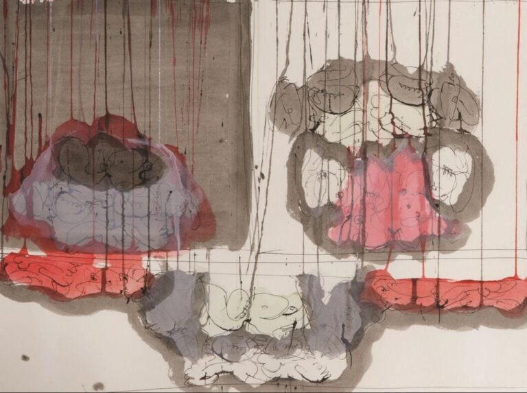 NORMAN BLUHM (1921-1999) - Composition, c. 1980-1985 - Technique mixte sur papi…