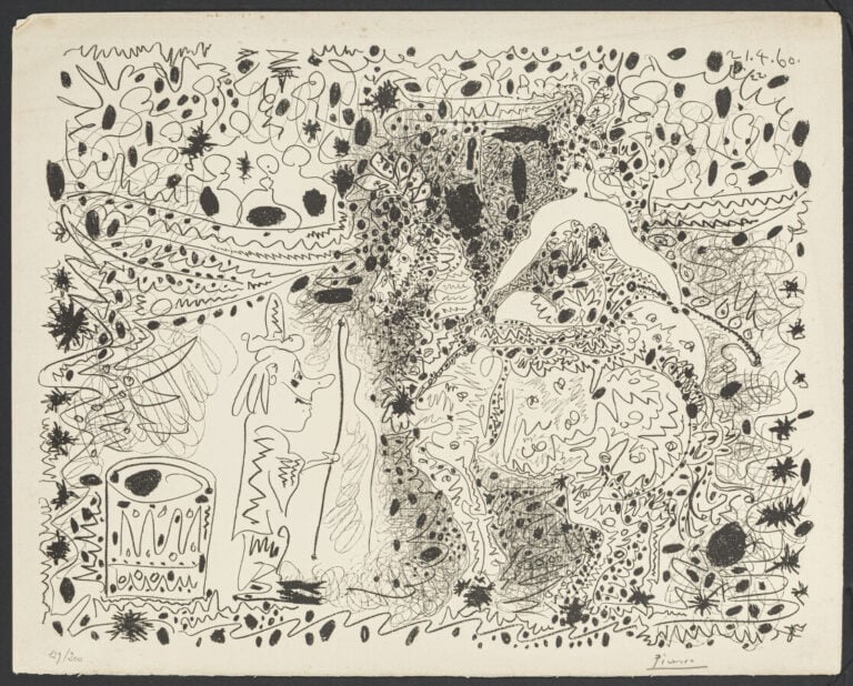Pablo PICASSO (1881-1973) - L'Écuyère, 21-22 avril 1960, - Lithographie sur vél…