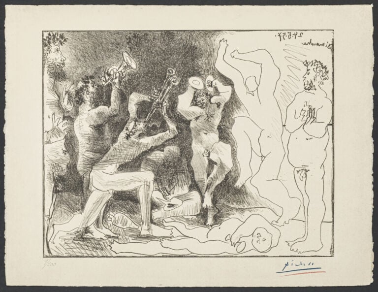Pablo PICASSO (1881-1973) - La danse des faunes, 24 mai1957 - Lithographie en n…