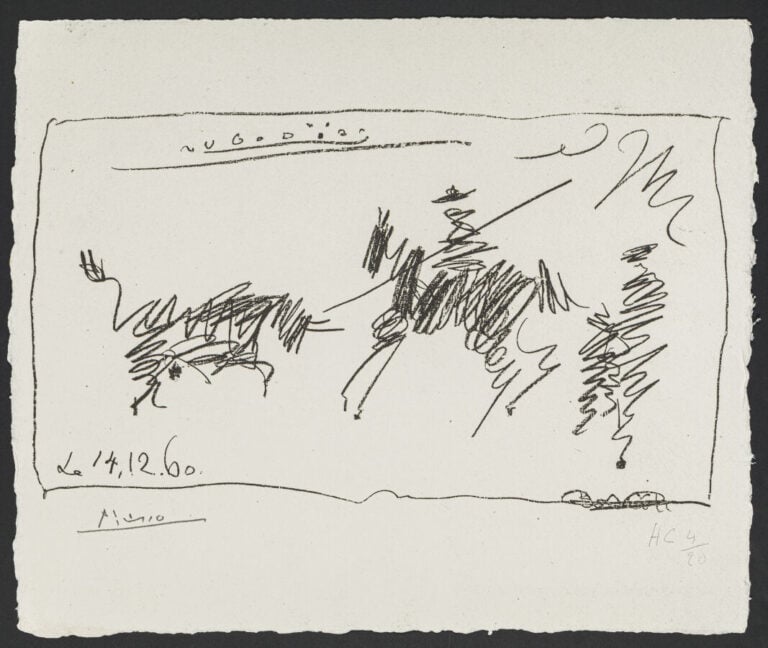 Pablo PICASSO (1881-1973) - Toros, 14/12/1960 - Lithographie sur vélin Richard…