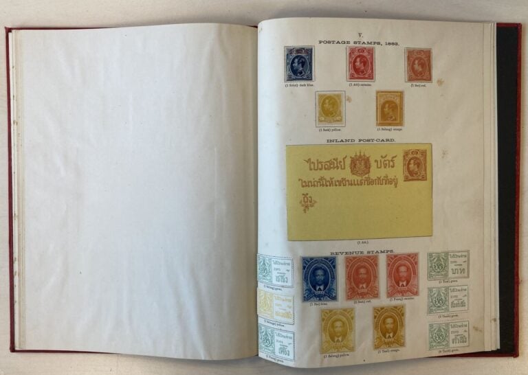 "Postal organization of the Kingdom of Siam" très beau livret du règlement post…
