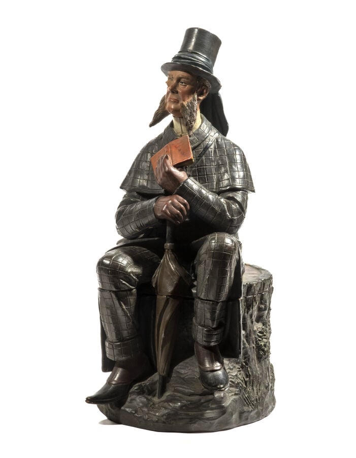 Pot à tabac Phileas Fogg. Marqué, sous le socle, « BB » pour Bernhard Bloch, av…