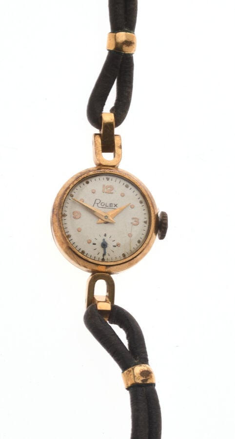 Rolex. - Montre cocktail mécanique de dame en or 18 carats (750 0/00). Index à…