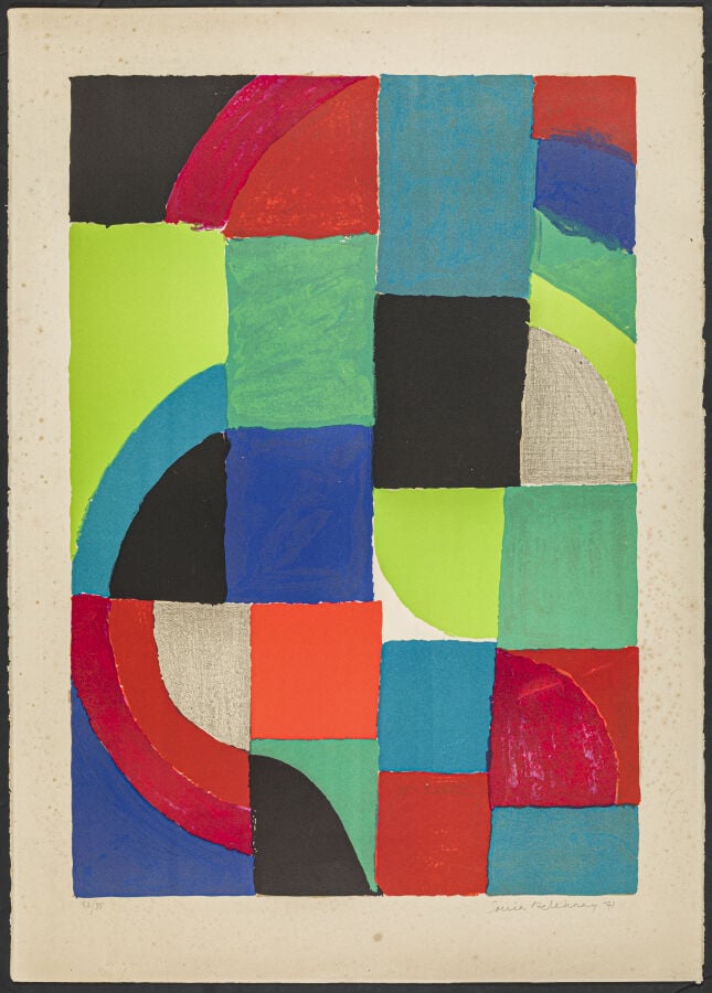 Sonia DELAUNAY (1885-1979) - Le printemps, 1971 - Lithographie en couleurs sur…
