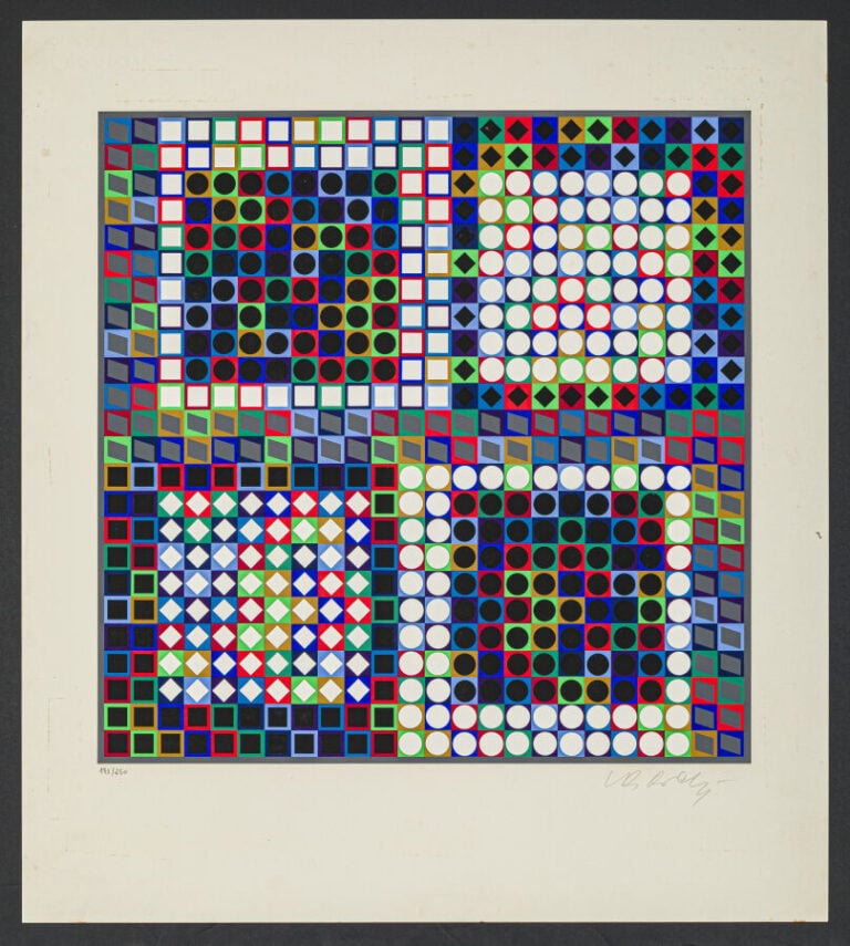 Victor VASARELY (1906-1997) - Composition cinétique, circa 1960/70 - Sérigraphi…