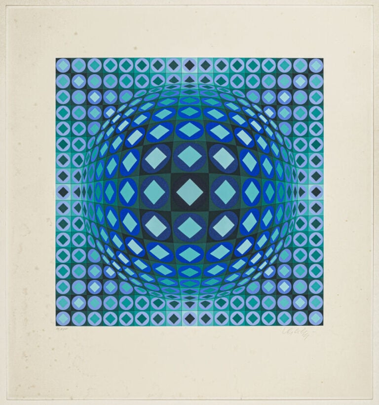Victor VASARELY (1906-1997) - Kezdi-Ga , vers 1970 - Serigraphie en couleurs, s…