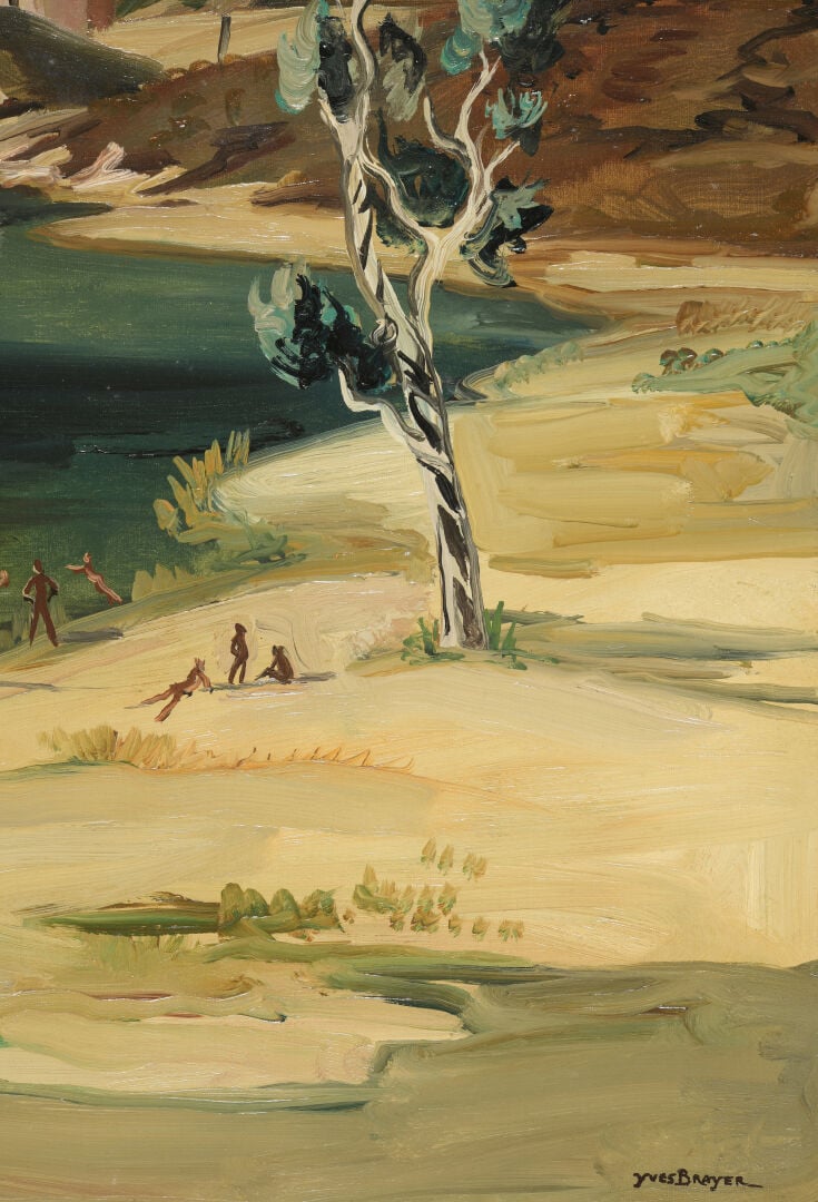 Yves BRAYER (1907-1990) - Le Tage à Tolède - Huile sur toile, signée en bas à d…