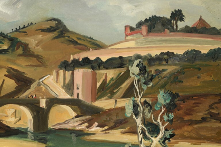 Yves BRAYER (1907-1990) - Le Tage à Tolède - Huile sur toile, signée en bas à d…