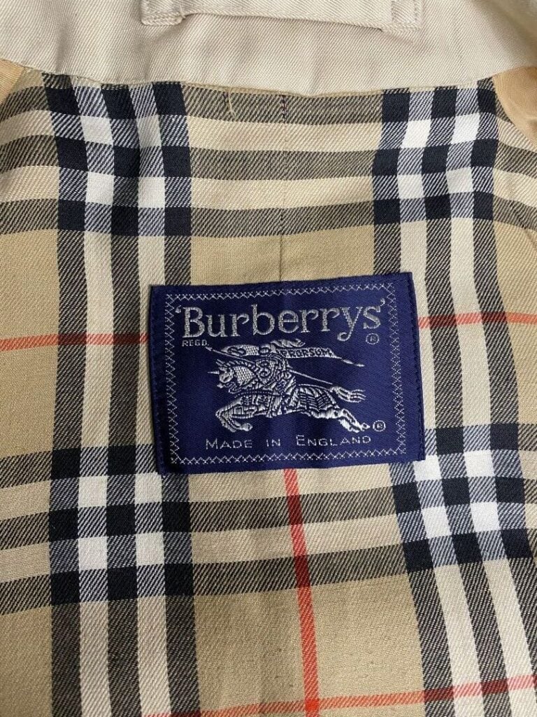 BURBERRY - Trench coat pour homme en coton beige, doublure tartan - Taille 42