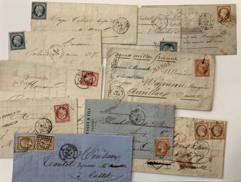 Lot Napoléon III présidence et empire, dont n°9, 15, 16, 18