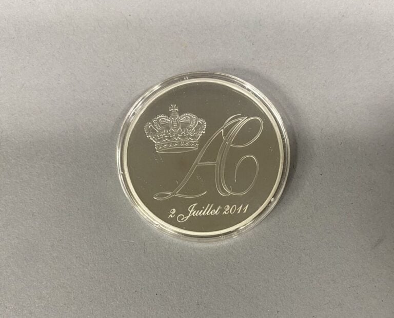 Monaco - Mariage du 2 Juillet 2011 - Médaille du mariage du 2 juillet 2011 - A…