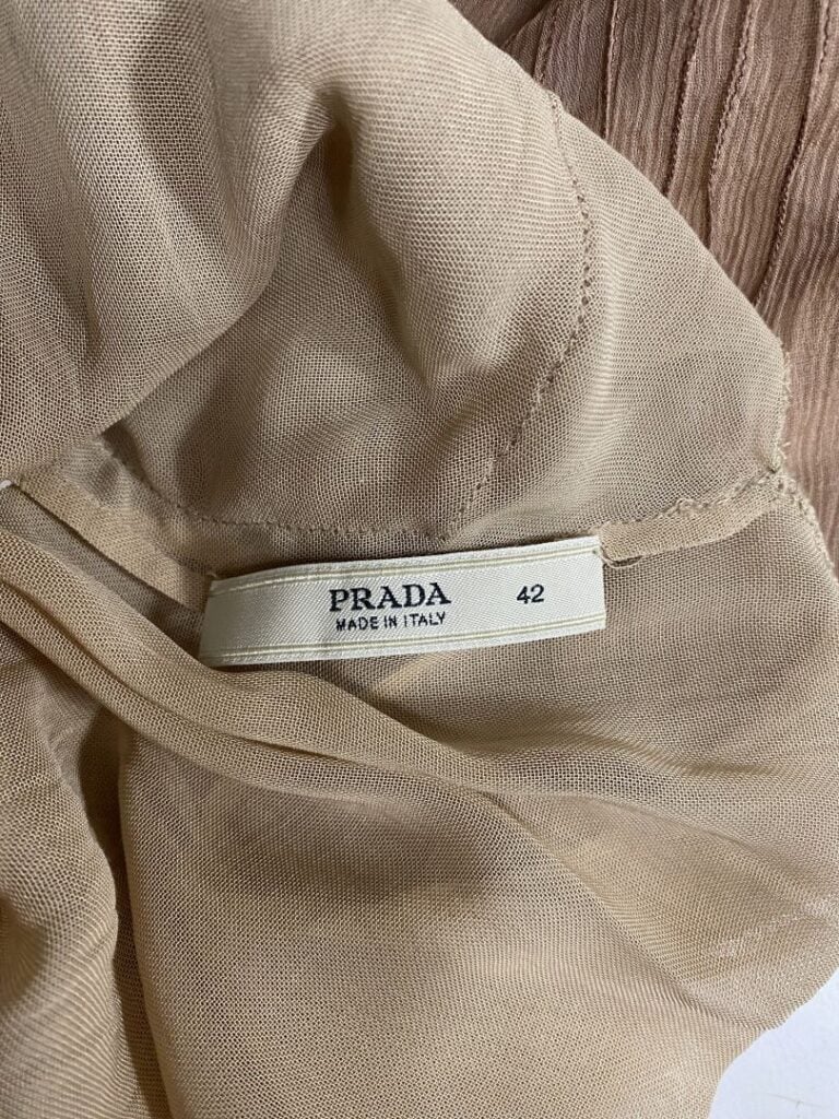 PRADA - Robe à bretelles dans les tons rose pastel - Taille 42